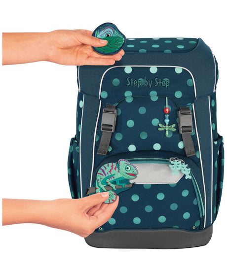 71197095_Step by Step GIANT Schulrucksack-Set 5-teilig tropical chameleon