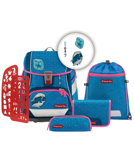 71219051_Step by Step 2IN1 PLUS Schulranzen-Set 6-teilig dolphin pippa