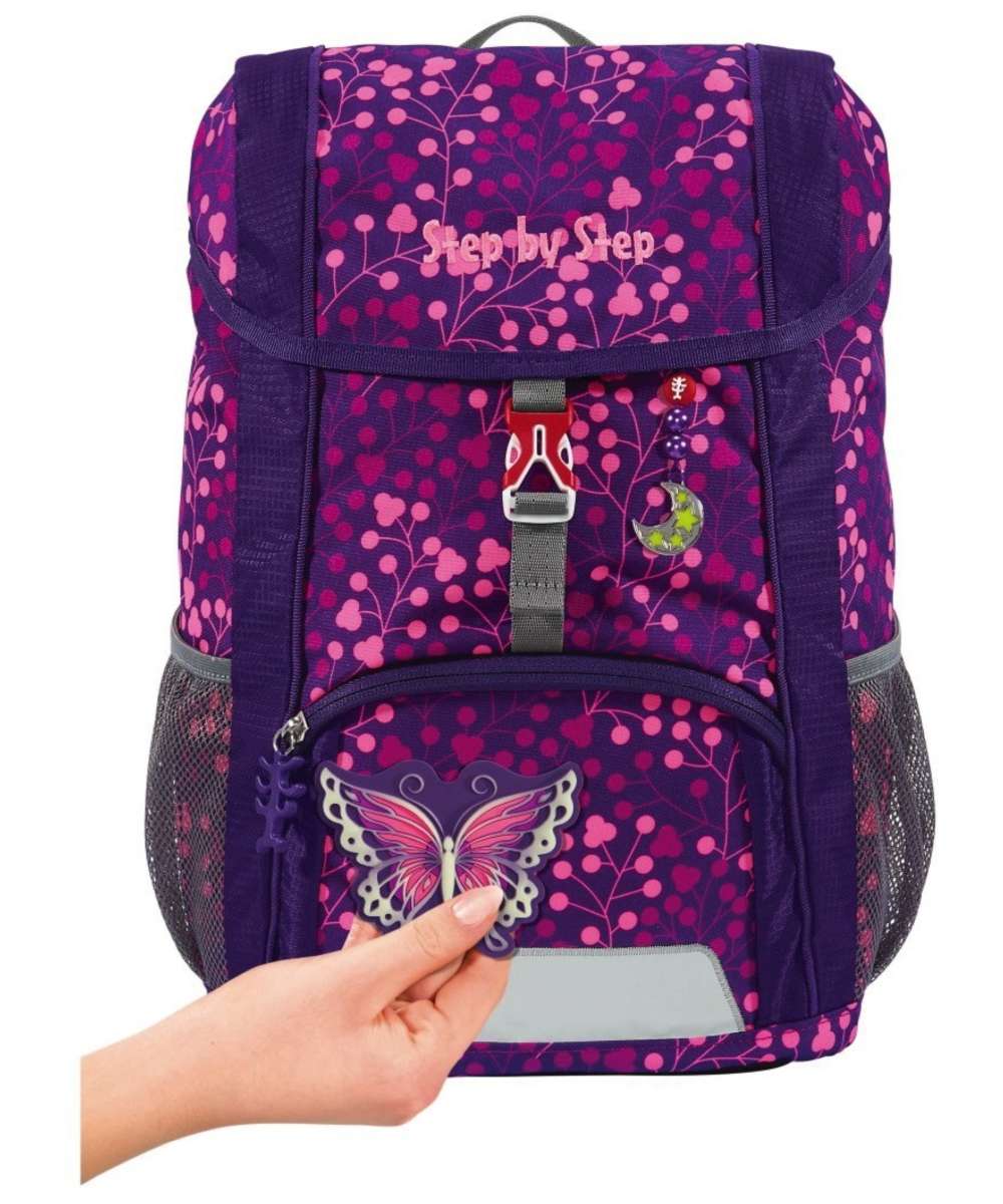 71218707_Step by Step Kid Rucksack-Set 3-teilig shine butterfly night ina