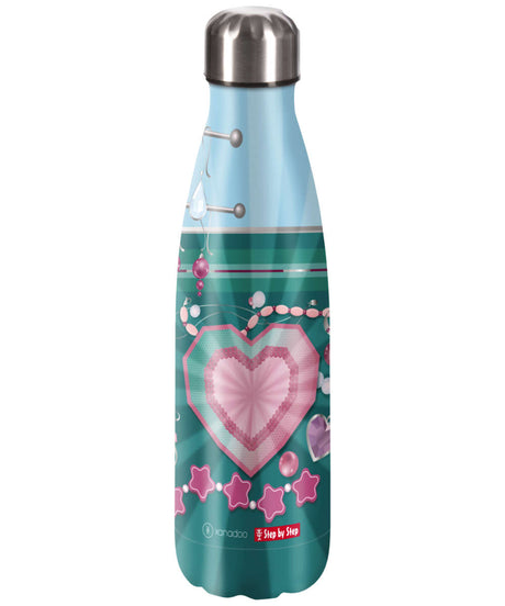 71239877_Step by Step Isolierte Edelstahl-Trinkflasche Xanadoo glitter heart hazle