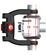 71032453_KLICKfix Lenkeradapter E mit Schloss für E-Bikes