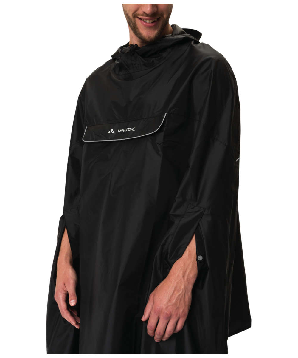 71177929_VAUDE Valdipino Poncho Fahrrad-Regenponcho black L