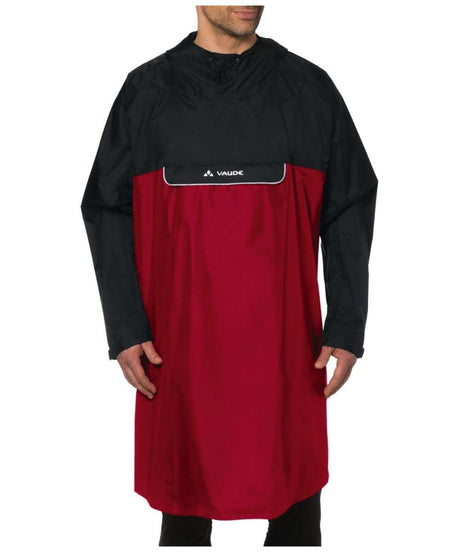 71103256_VAUDE Valero Poncho Fahrrad-Regenponcho S indian red