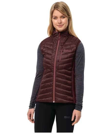 71234573_Jack Wolfskin Routeburn Pro Ins Vest W dark maroon XS