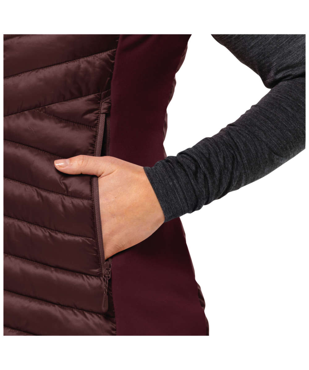 71234573_Jack Wolfskin Routeburn Pro Ins Vest W dark maroon XS