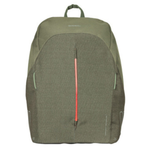 71174196_Basil B-Safe Commuter Fahrradrucksack Nordlicht 13 Liter olivengrün