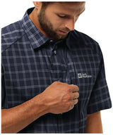 71242818_Jack Wolfskin Norbo S/S Shirt M night blue checks 3XL