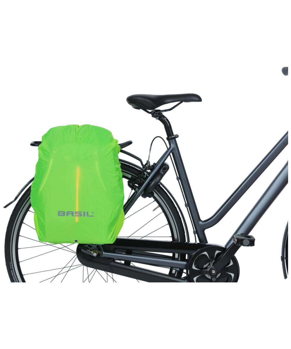 71174196_Basil B-Safe Commuter Fahrradrucksack Nordlicht 13 Liter olivengrün