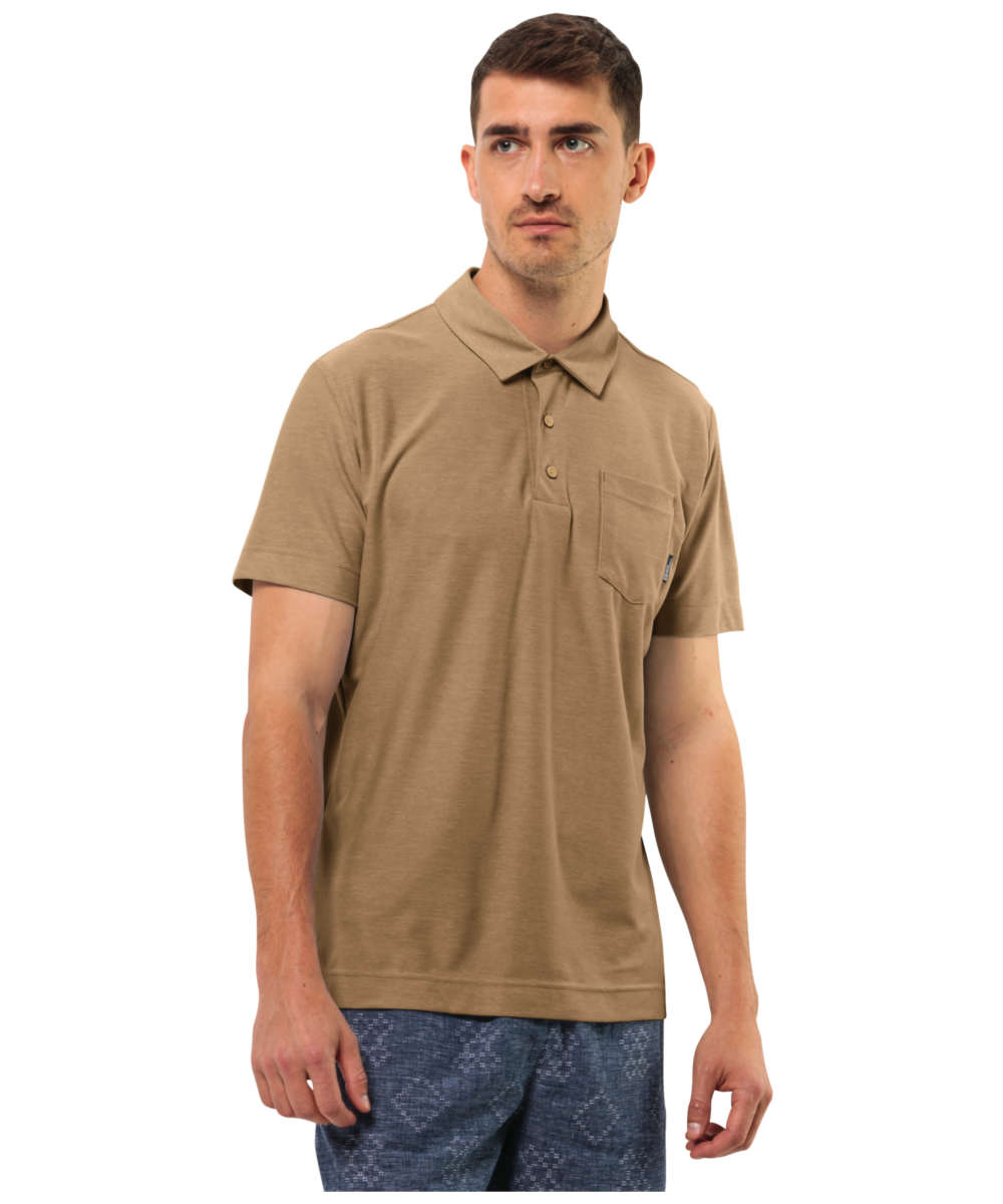 71242876_Jack Wolfskin Terral Polo M sand storm S