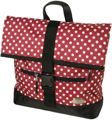 71005527_Haberland Shoppertasche Melanie M EV7355 mit KLICKfix Variohaken rot/Punkte