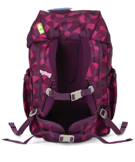 71152028_ergobag mini Kinderrucksack NachtschwärmBär (lila Blumen)