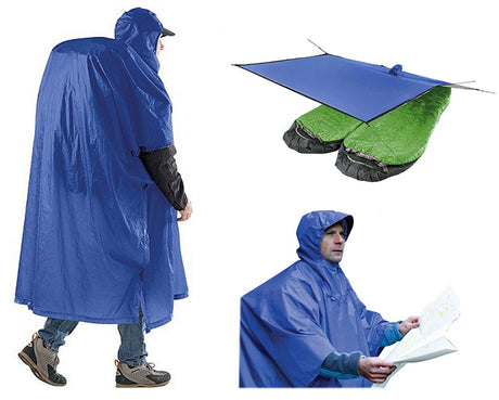 71083326_Sea to Summit Nylon Tarp Poncho blue