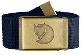 71073257_Fjällräven Canvas Brass Belt 4 cm dark navy