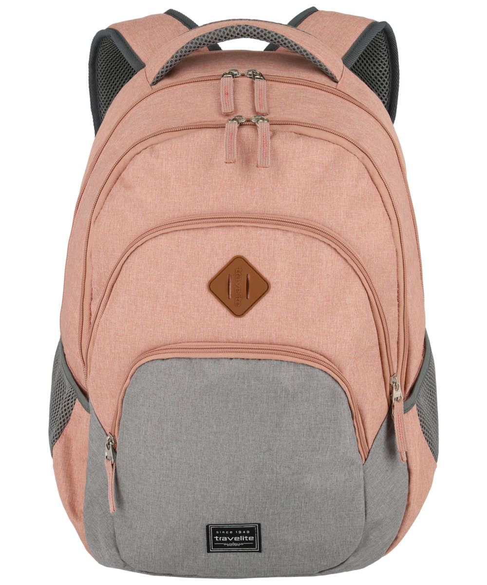 71155944_Travelite Basics Rucksack Melange 22 L rosa/grau