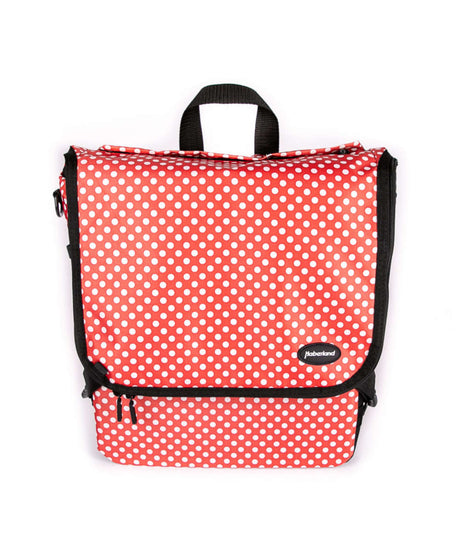 71150765_Haberland Bike-Rucksack Sporty RKS200 KLICKfix Kompaktschiene rot/weiß punkte