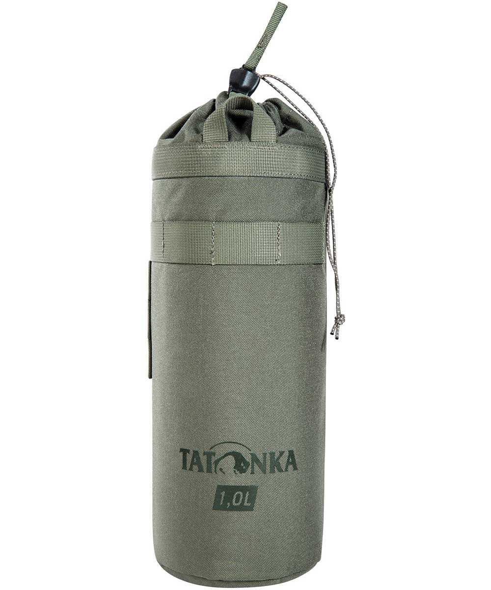 71245294_Tatonka Thermo Bottle Cover 1 Liter BC - Isolierhülle mit Befestigungsschlaufen stone grey olive