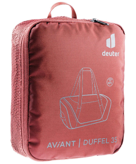 71187862_Deuter Aviant Duffel 35 redwood-ink