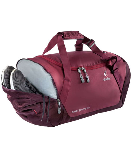 71146895_Deuter Aviant Duffel 50 maron-aubergine