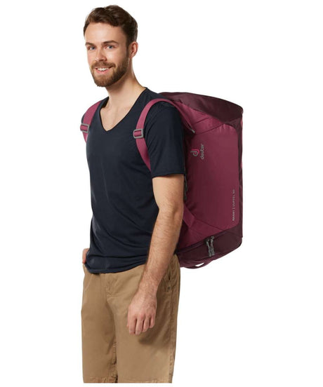 71146895_Deuter Aviant Duffel 50 maron-aubergine