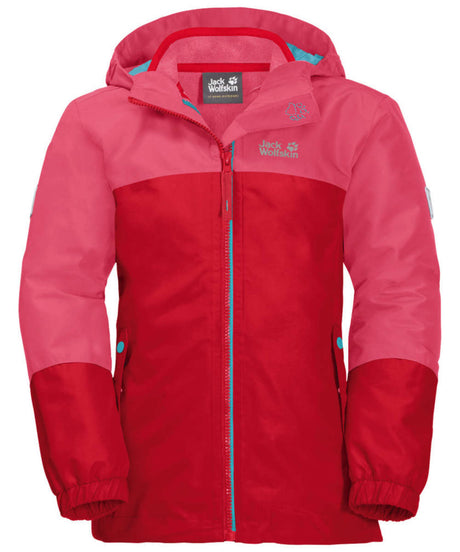 71168780_Jack Wolfskin Iceland 3in1 Jacket Girls coral pink 128