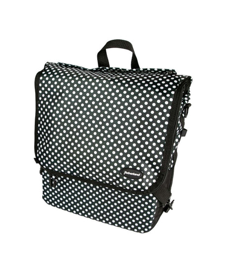 71150764_Haberland Bike-Rucksack Sporty RKS200 KLICKfix Kompaktschiene schwarz/weiß punkte