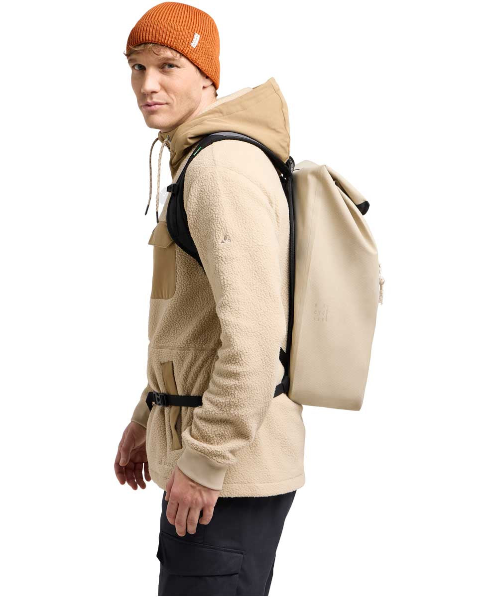 71245318_VAUDE Clubride Urban 25 Liter Rolltop Fahrradrucksack linen