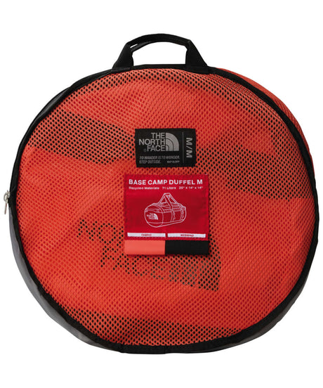 71221320_The North Face Base Camp Duffel M retro orange/tnf black