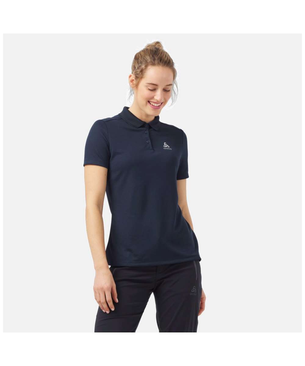 71205484_Odlo F-DRY Polo Shirt s/s Women dark sapphire XS