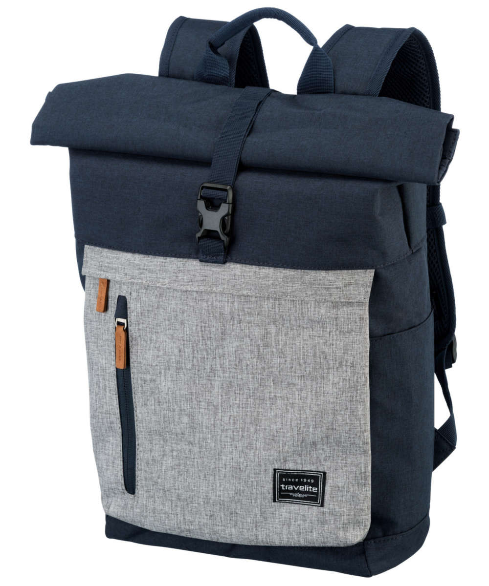 71144039_Travelite Basics Rollup Rucksack 35 L marine/grau