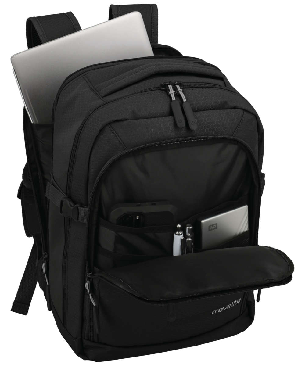 71246152_Travelite Kick Off Cabin Rucksack erweiterbar schwarz