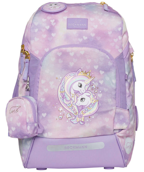 7049981241609_Beckmann Active Air FLX Schulranzen 6-teiliges Schulrucksack-Set unicorn princess purple