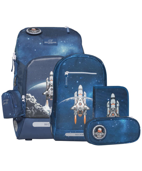 7049981241357_ Beckmann Active Air FLX Schulranzen 6-teiliges Schulrucksack-Set space mission