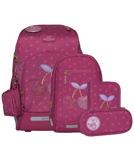 7049981241876_Beckmann Active Air FLX Schulranzen 6-teiliges Schulrucksack-Set cherry