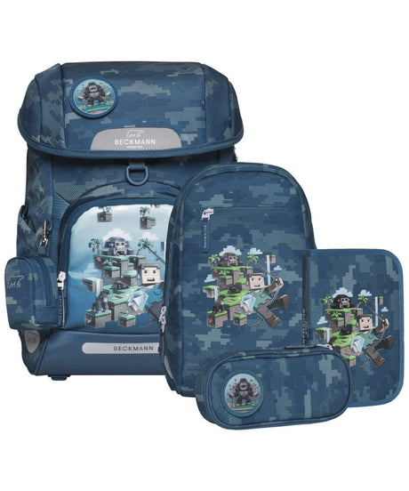 7049981461908_Beckmann Plus Air Schulranzen 6-teiliges Schulrucksack-Set jungle game