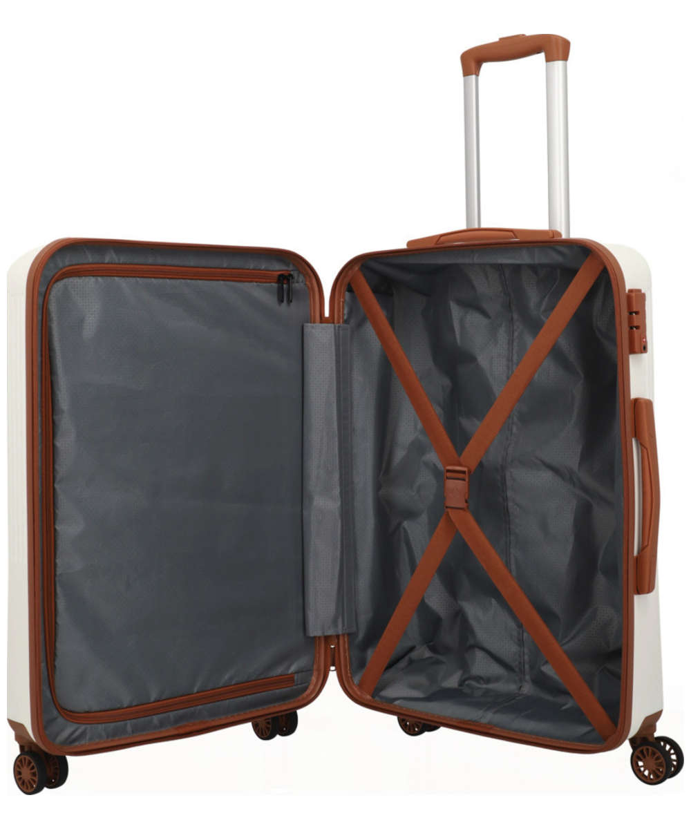 71242257_Travelite Bali 4-Rad Trolley M weiss/cognac