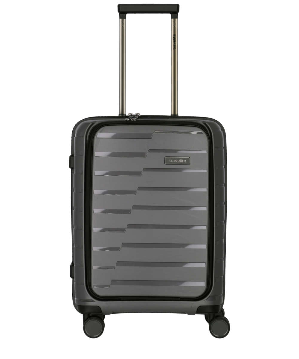 71208901_Travelite Air Base 4-Rad Trolley S mit Vortasche anthrazit