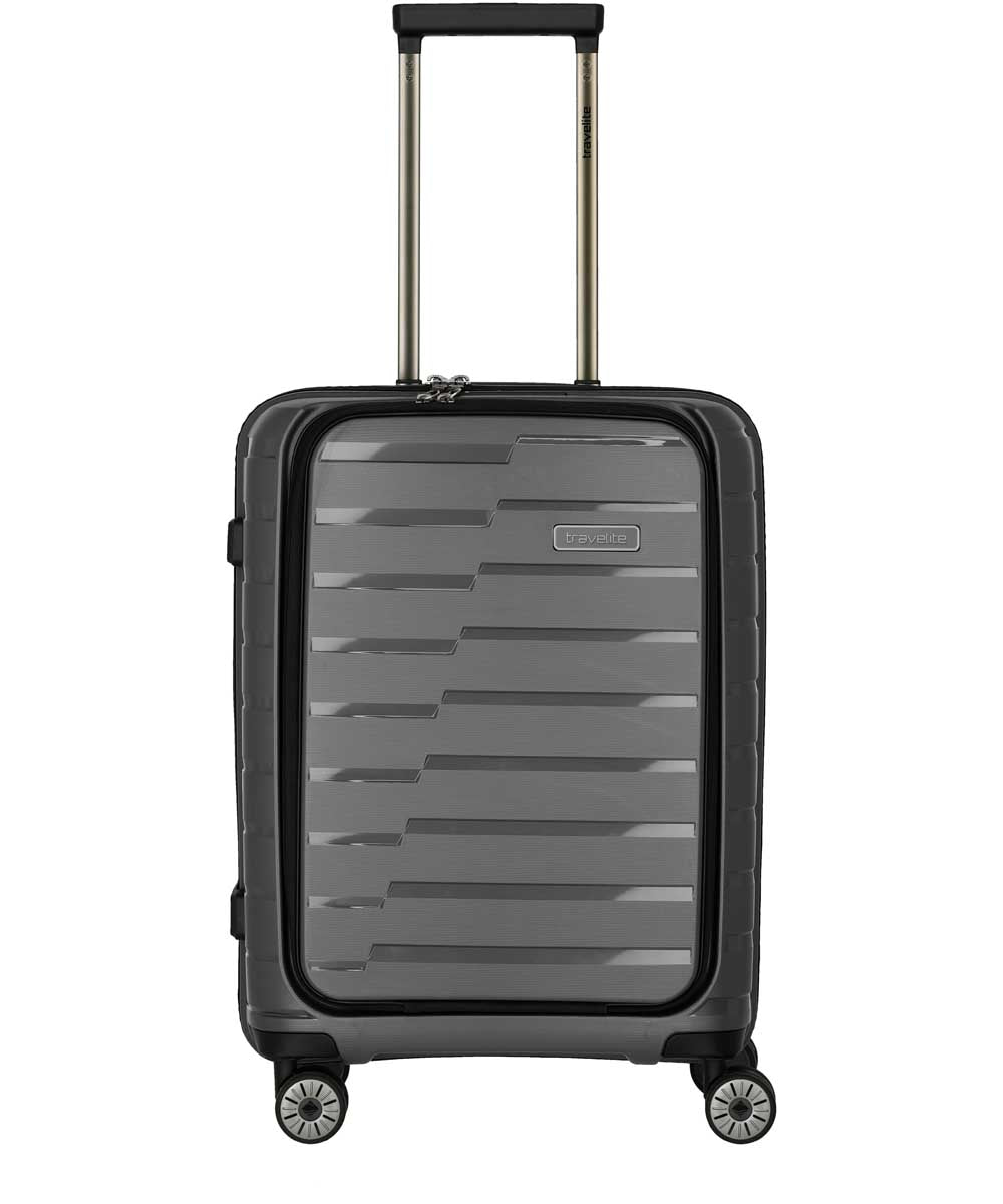 71208901_Travelite Air Base 4-Rad Trolley S mit Vortasche anthrazit