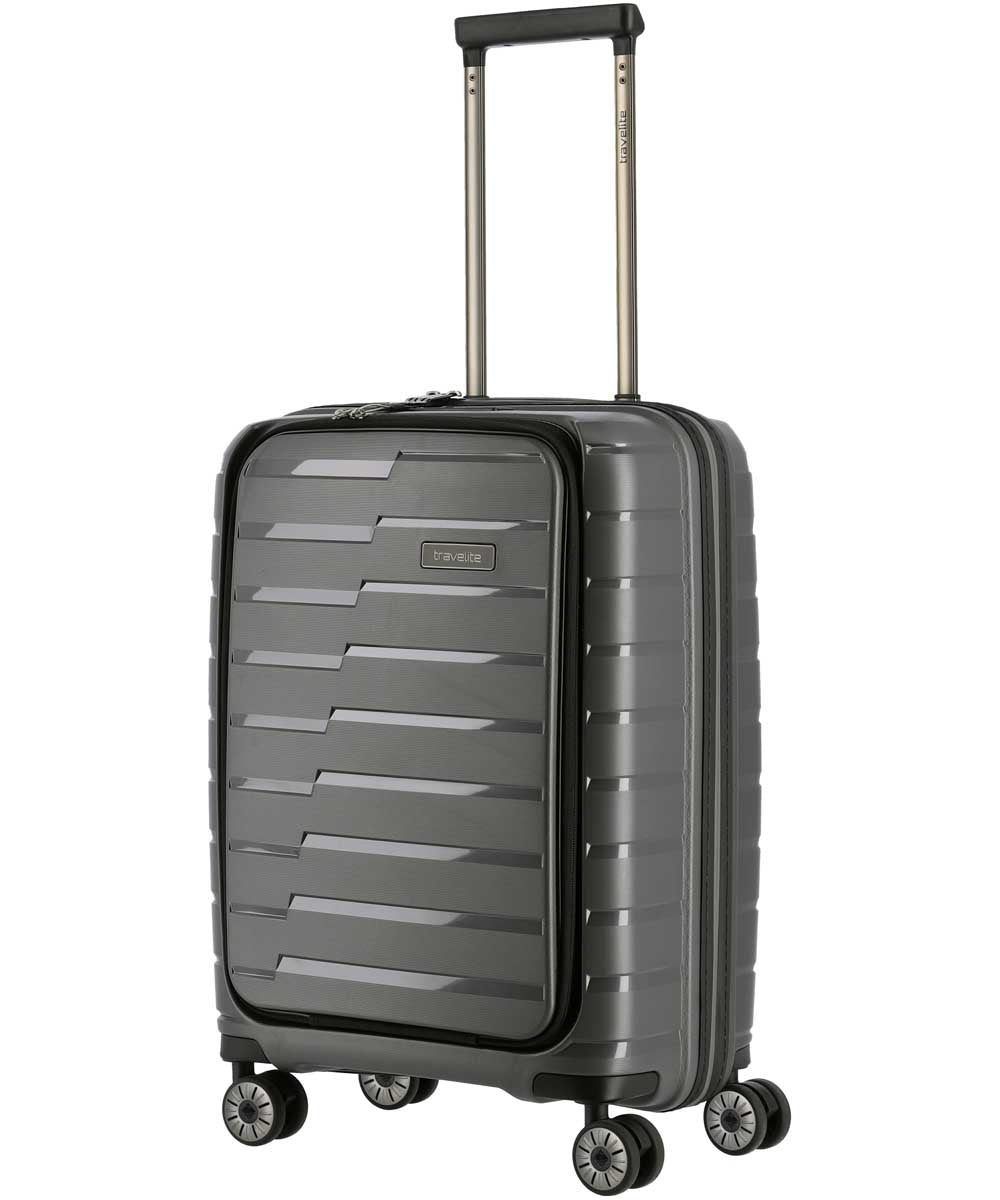 71208901_Travelite Air Base 4-Rad Trolley S mit Vortasche anthrazit