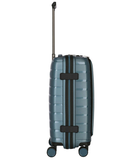 71208902_Travelite Air Base 4-Rad Trolley S mit Vortasche eisblau