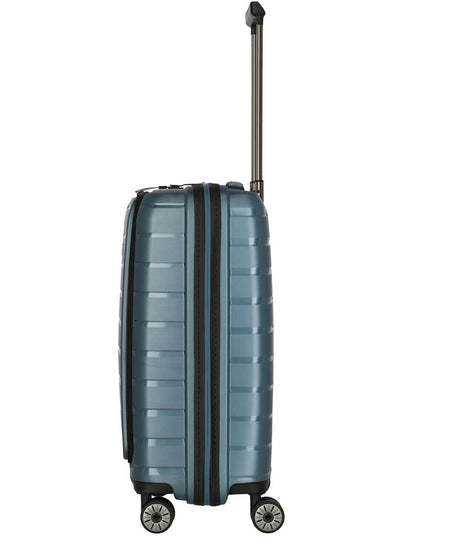 71208902_Travelite Air Base 4-Rad Trolley S mit Vortasche eisblau