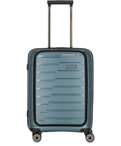 71208902_Travelite Air Base 4-Rad Trolley S mit Vortasche eisblau