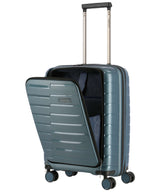 71208902_Travelite Air Base 4-Rad Trolley S mit Vortasche eisblau