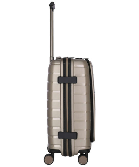 71208903_Travelite Air Base 4-Rad Trolley S mit Vortasche champagner