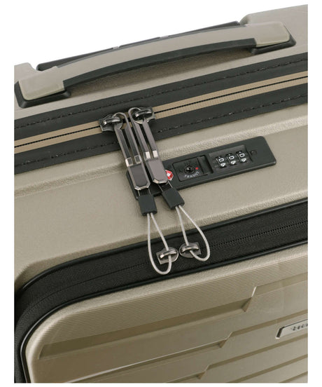 71208903_Travelite Air Base 4-Rad Trolley S mit Vortasche champagner