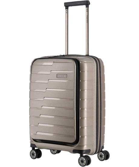 71208903_Travelite Air Base 4-Rad Trolley S mit Vortasche champagner