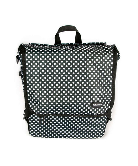 71150764_Haberland Bike-Rucksack Sporty RKS200 KLICKfix Kompaktschiene schwarz/weiß punkte