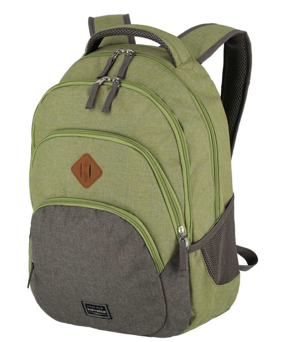 71144037_Travelite Basics Rucksack Melange 22 L grün/grau