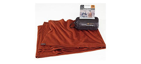 71114902_Cocoon Merinowolle / Seide Travel Blanket dark terracotta