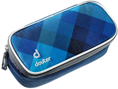 71074254_Deuter Pencil Case blue crosscheck