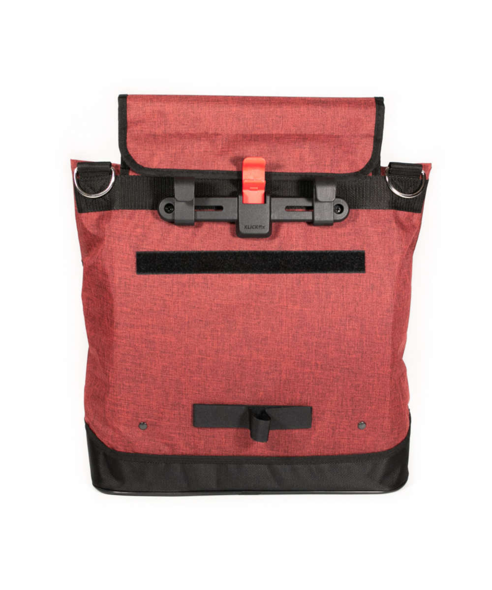 71171478_Haberland Einzeltasche Melan I EKS796 inkl. KLICKfix Kompaktschiene schwarz/rot